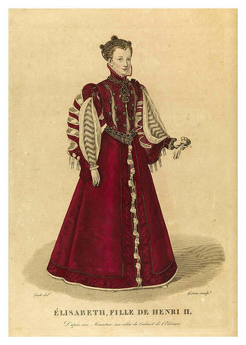 010-Élisabeth hija de Enrique II-Galerie Française de femmes célèbres 1827- Louis Marie Lanté