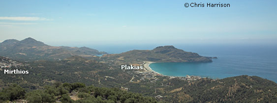 Plakias panoramic view
