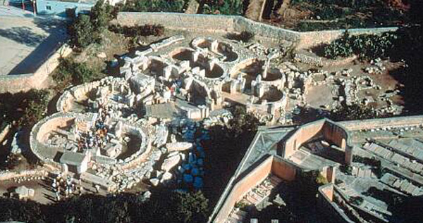 Tarxien Temples Aerial View