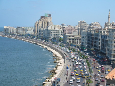 Corniche, Alejandr�a, paseo mar�timo